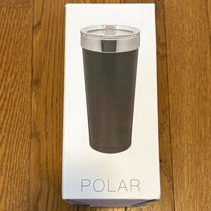 Polar | NWT Silver JMU James Madison University Coffee Thermos Travel Mug OS